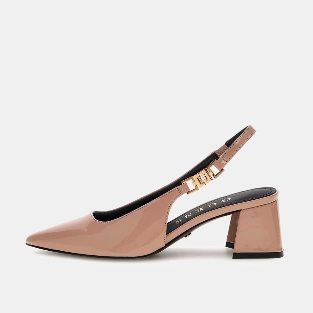 Zapato Sin Talón Zabela De Charol nude