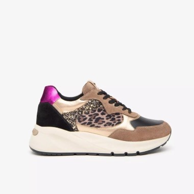 Sneaker Camel Leopardo