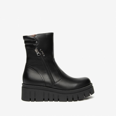 Botín Plataforma negro