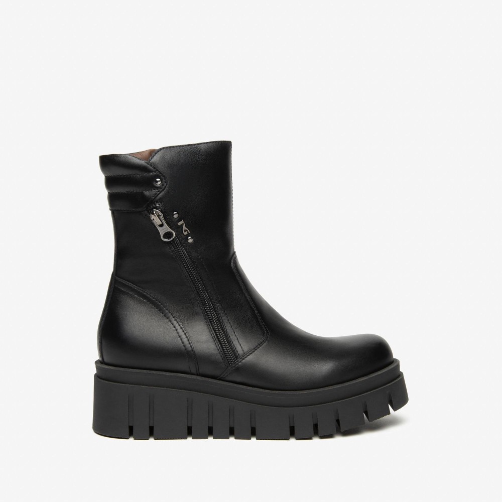 Botín Plataforma negro