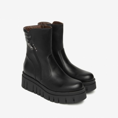 Botín Plataforma negro