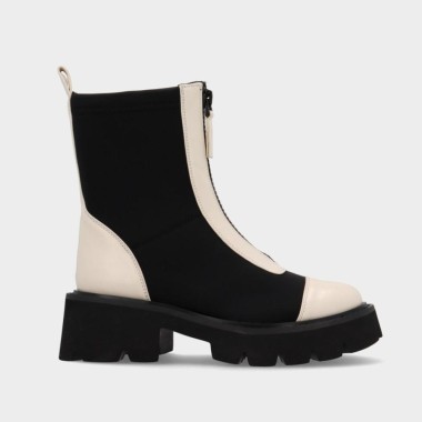 Botín Mantra blanco y negro