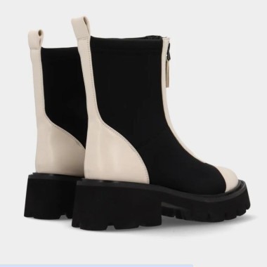 Botín Mantra blanco y negro