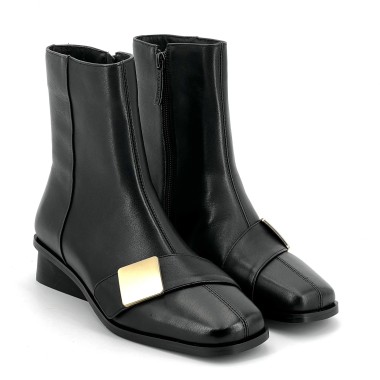 Botín Streets negro plano