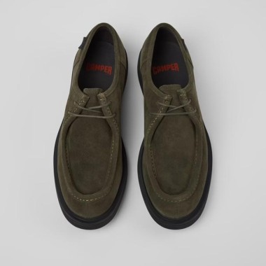 Zapato Norman de ante verde