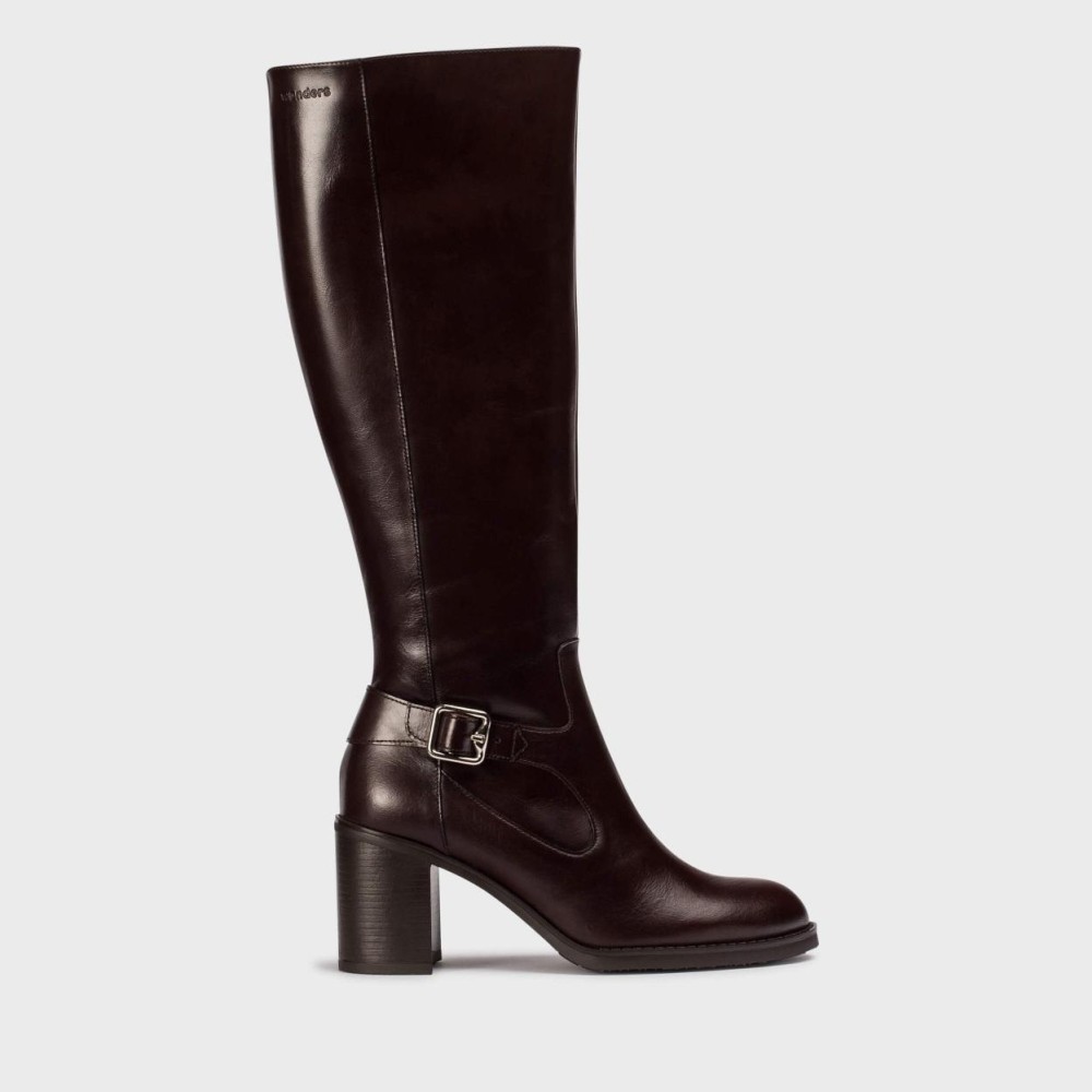 Bota Marrón de tacón de 7cm