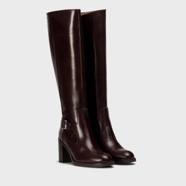 Bota Marrón de tacón de 7cm