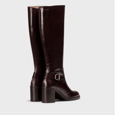 Bota Marrón de tacón de 7cm