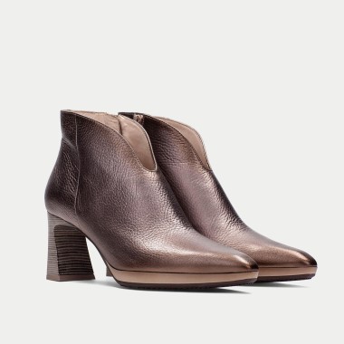 Botín de tacón bronce Atlanta