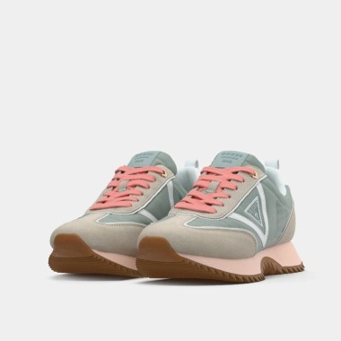 Sneaker Bail en rosa y gris