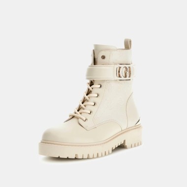 Bota militar en beige
