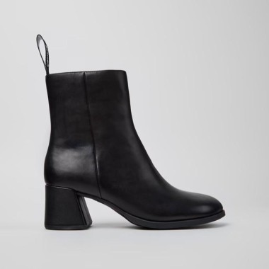 Botín de tacón negro Kora