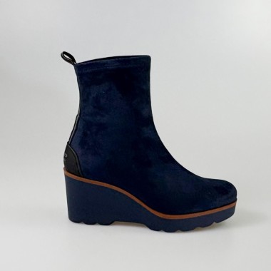 Cuña Hita elástica en ante Taupe