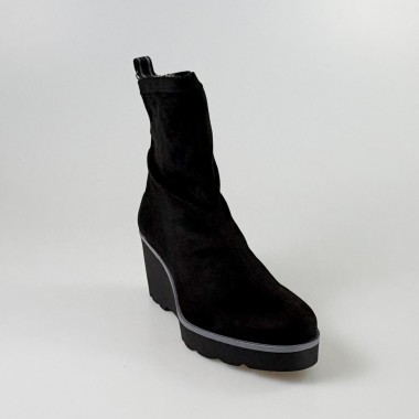 Cuña Hita elástica en ante negro