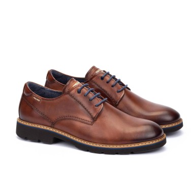 Blucher cuero cordon azul