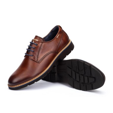 Blucher cuero cordon azul