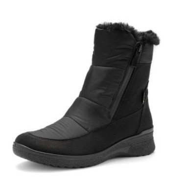 Botín con pelo y Goretex en negro