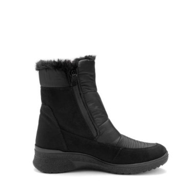 Botín con pelo y Goretex en negro