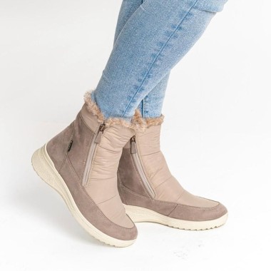 Botín taupe con GoreTex