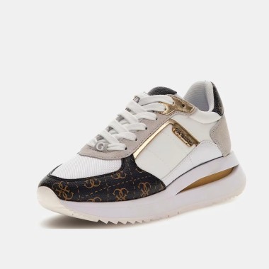 Sneaker Energy blanco y marrón