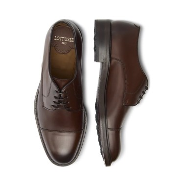 Zapato Marron Cordones Lottusse Puntera